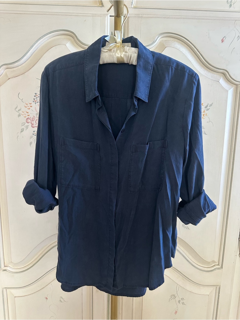 Cloth & Stone Women's Navy Button-Front Shirt